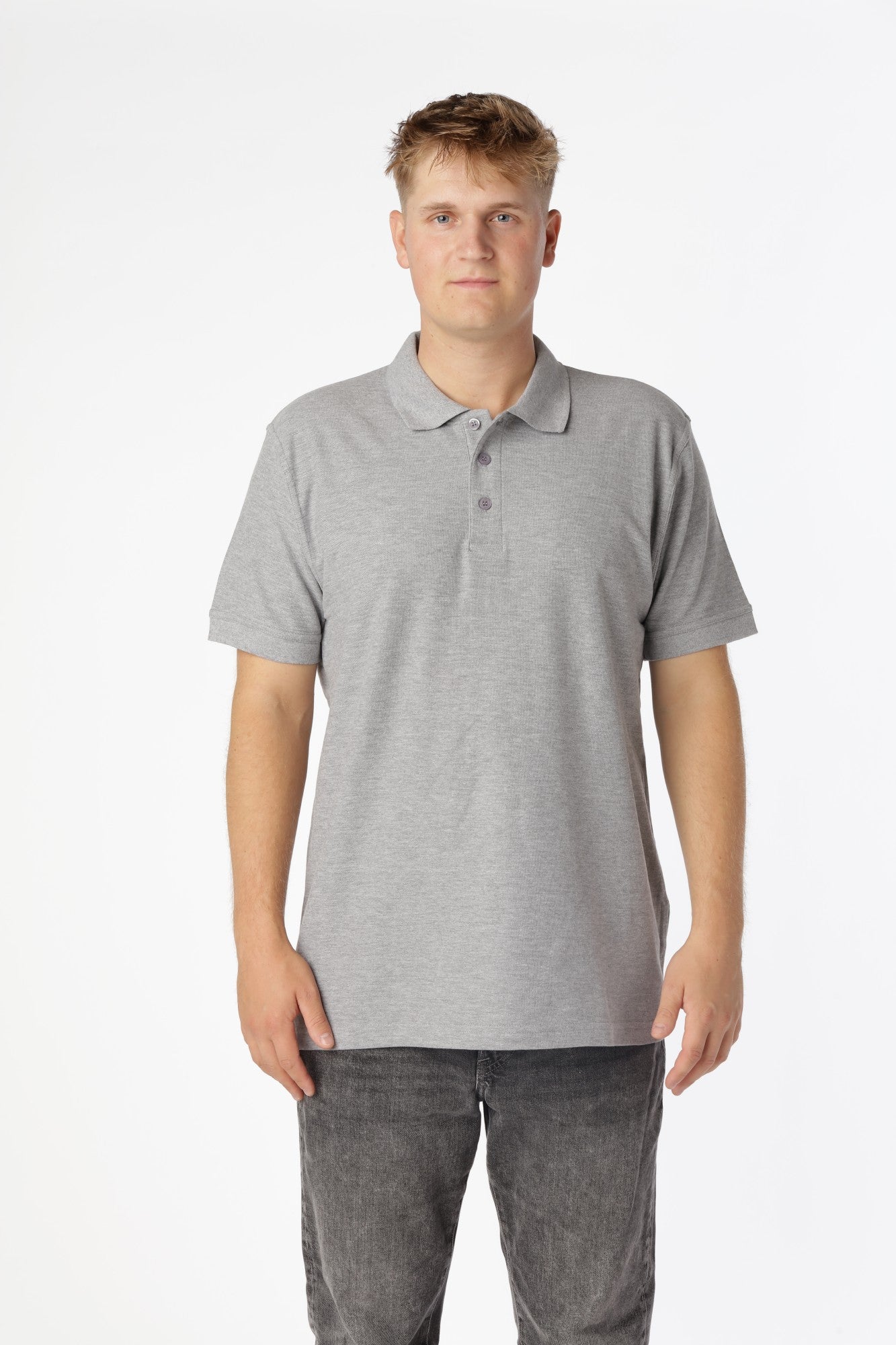 Classic Polo shirt, Oxford Grå
