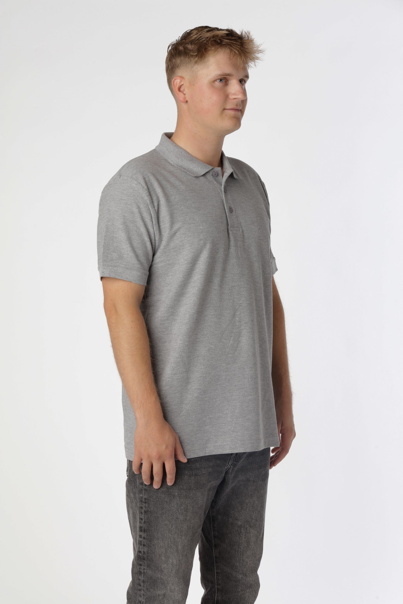 Classic Polo shirt, Oxford Grå