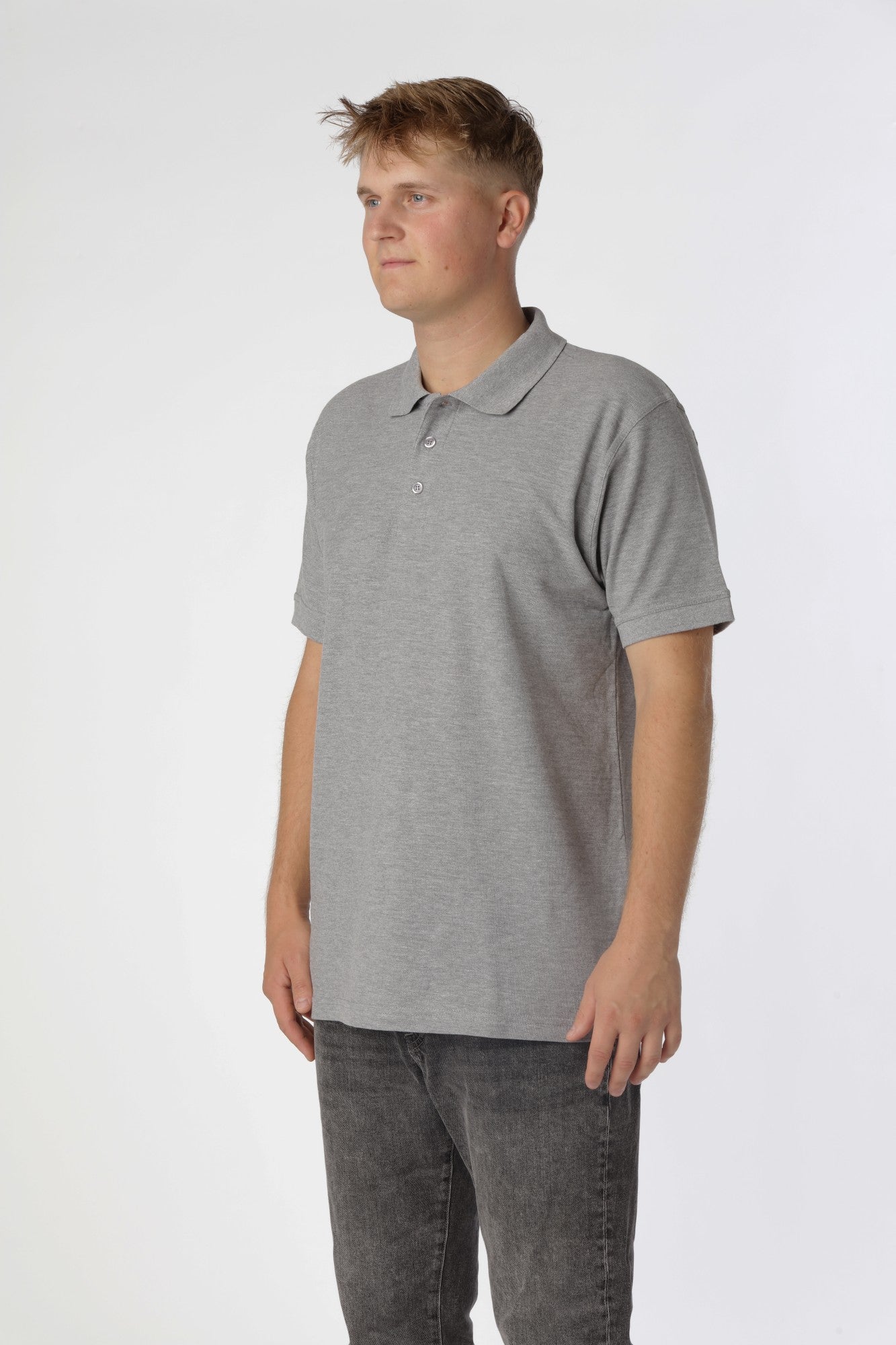 Classic Polo shirt, Oxford Grå
