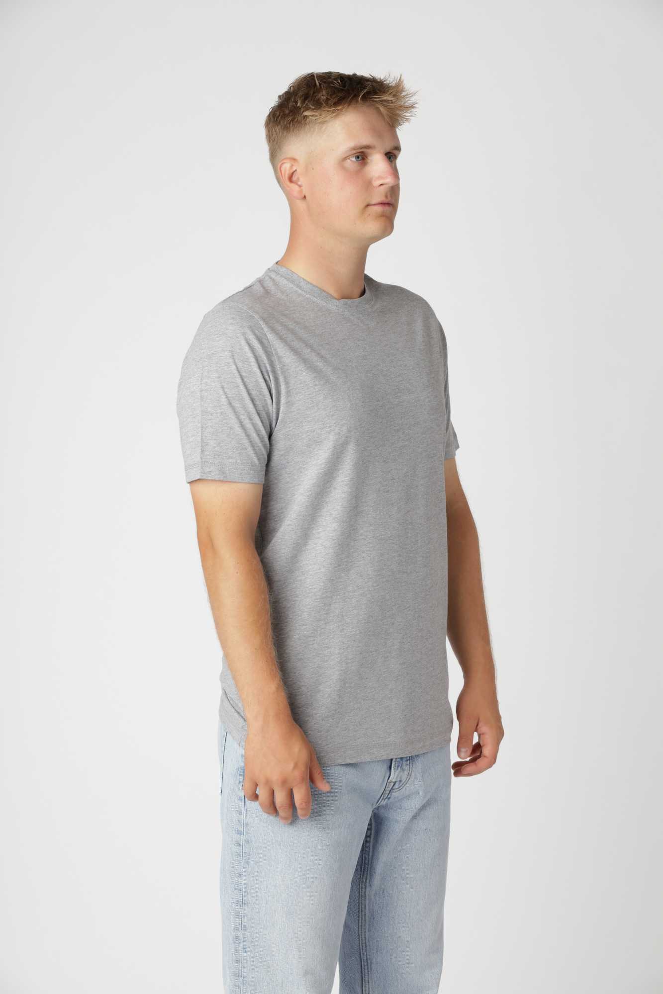 Oxford Grey classic fitted t-shirt, alsidig basis til både casual jeans og mere pæne outfits