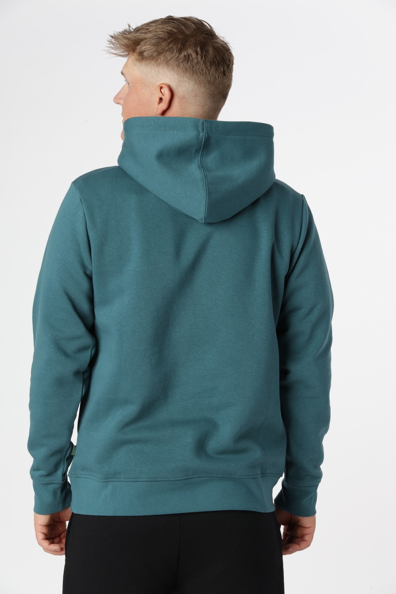 Kronstadt hoodie i farven Mediterranea med blød børstet inderside for komfort hele dagen