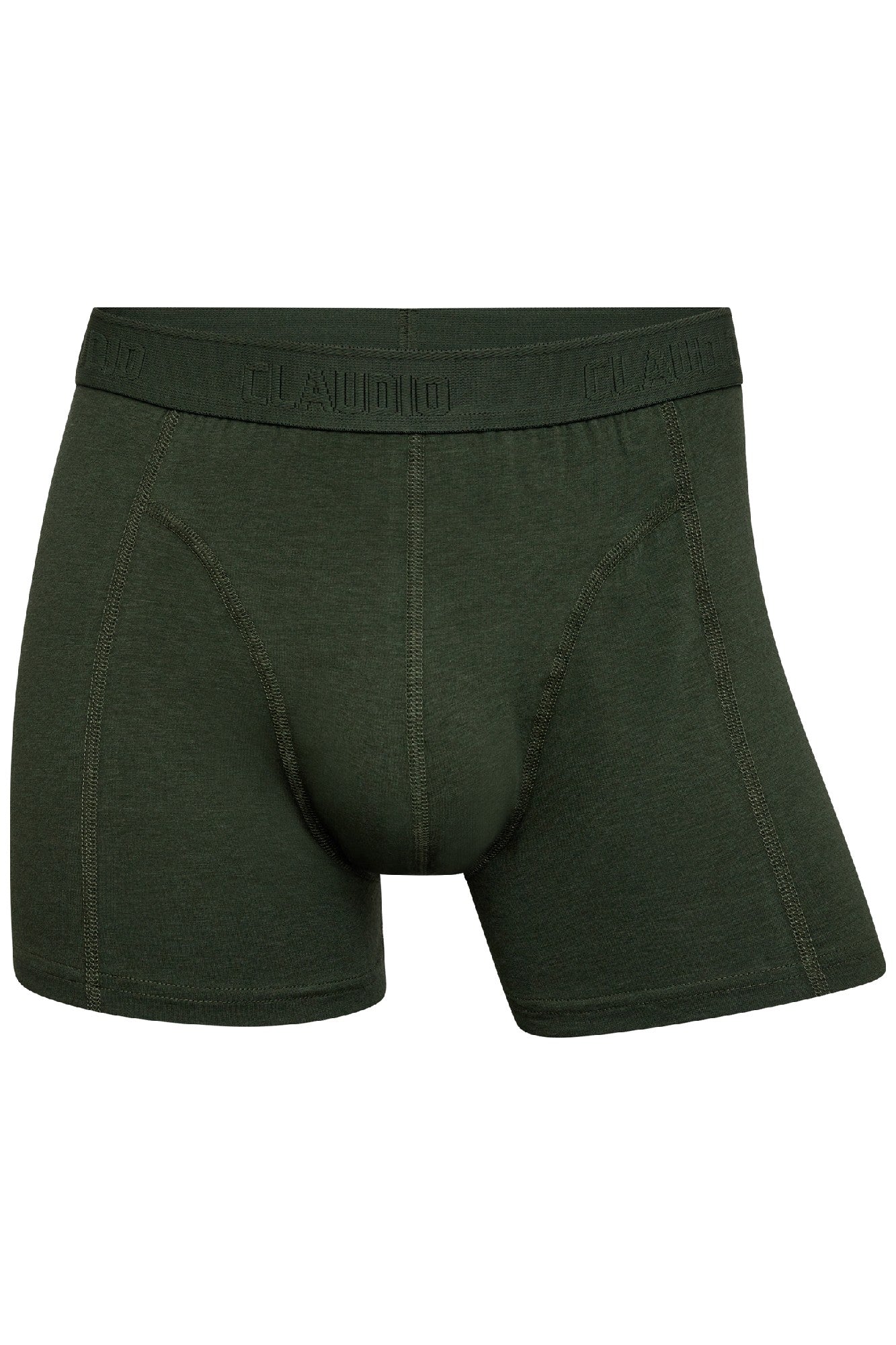 Bambus underbukser fra mærket Claudio i farven army med åndbart og fugtabsorberende materiale.