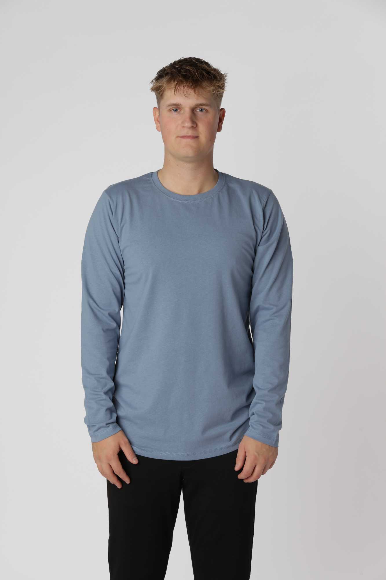 Essential Langærmet T-shirt, 3 stk.