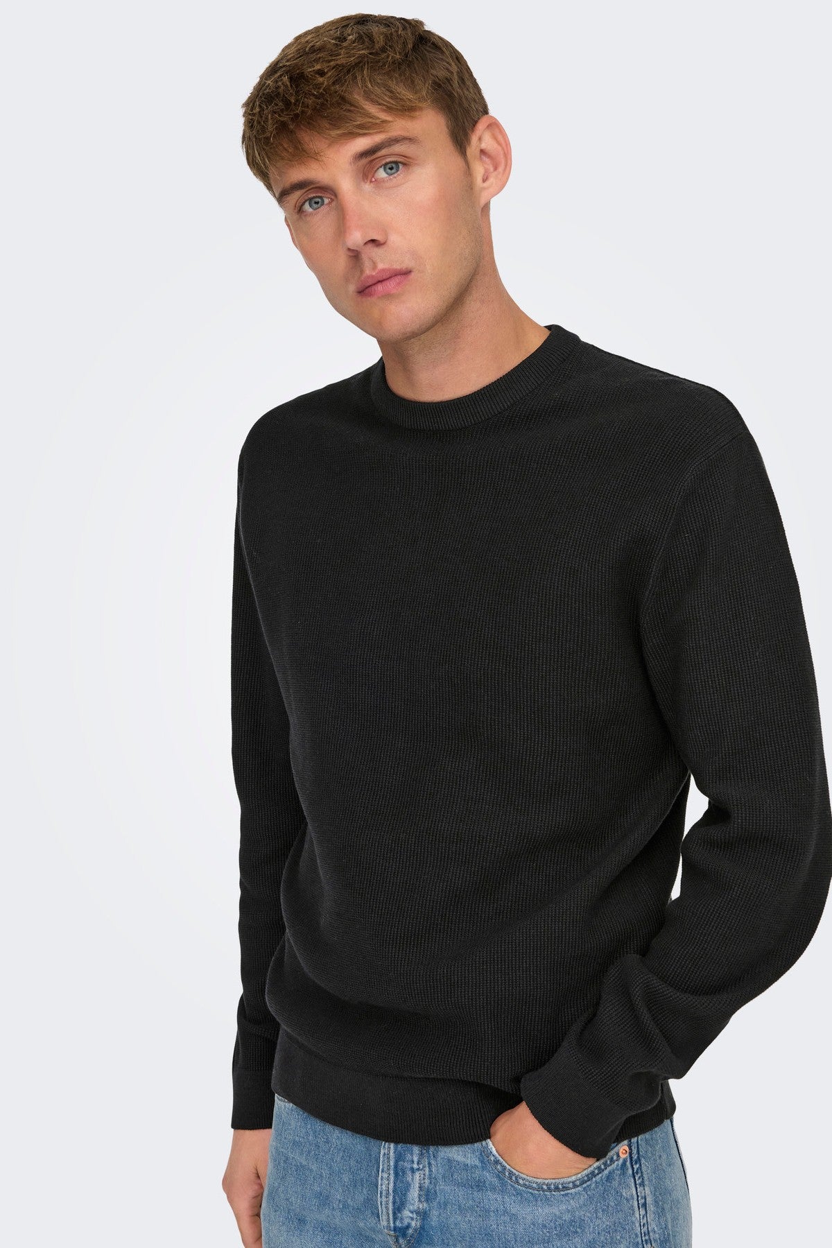 Striktrøje - ONSTONY, Black, ONLY & SONS