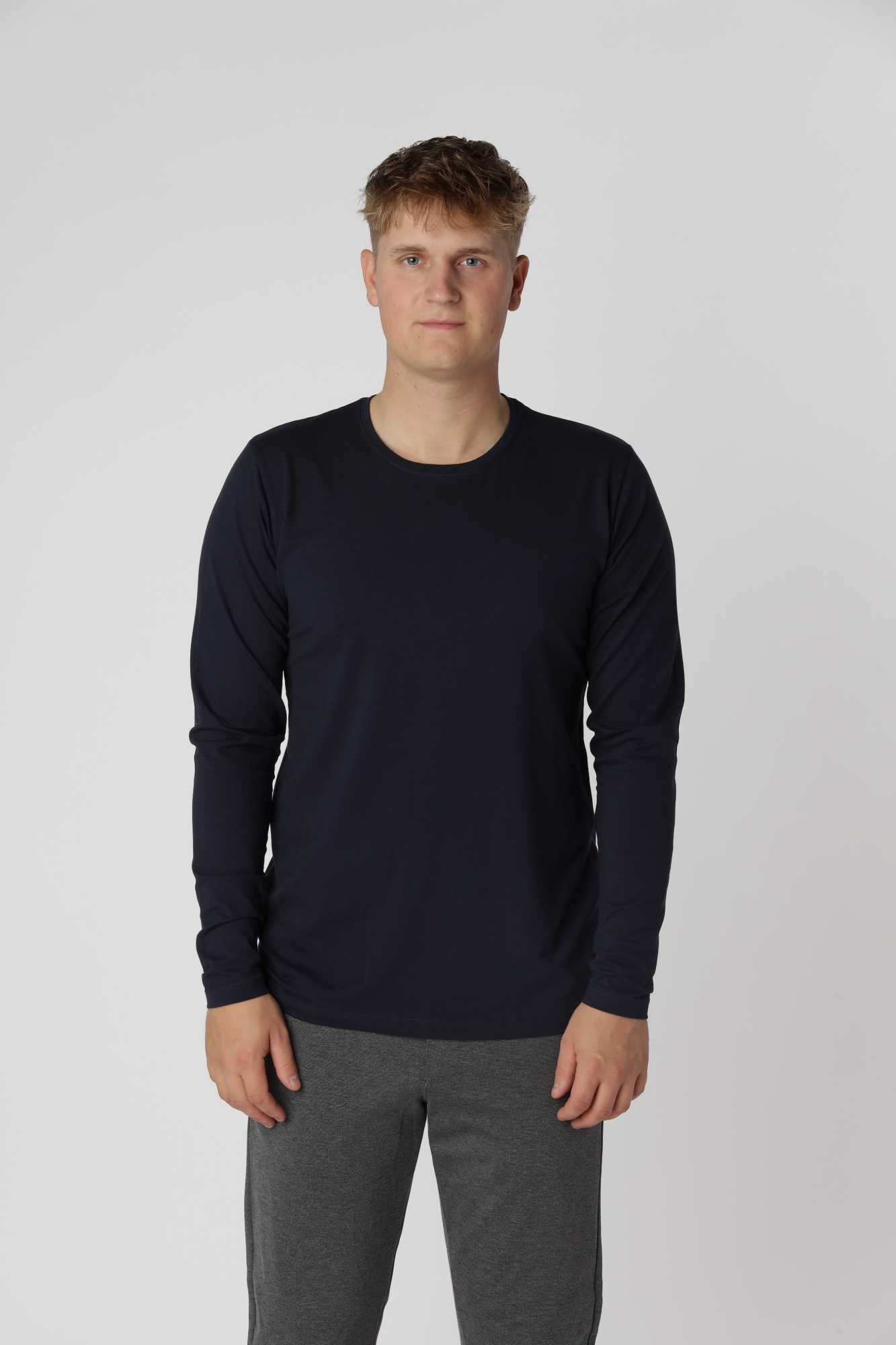 Shape Langærmet T-shirt, 3 stk.