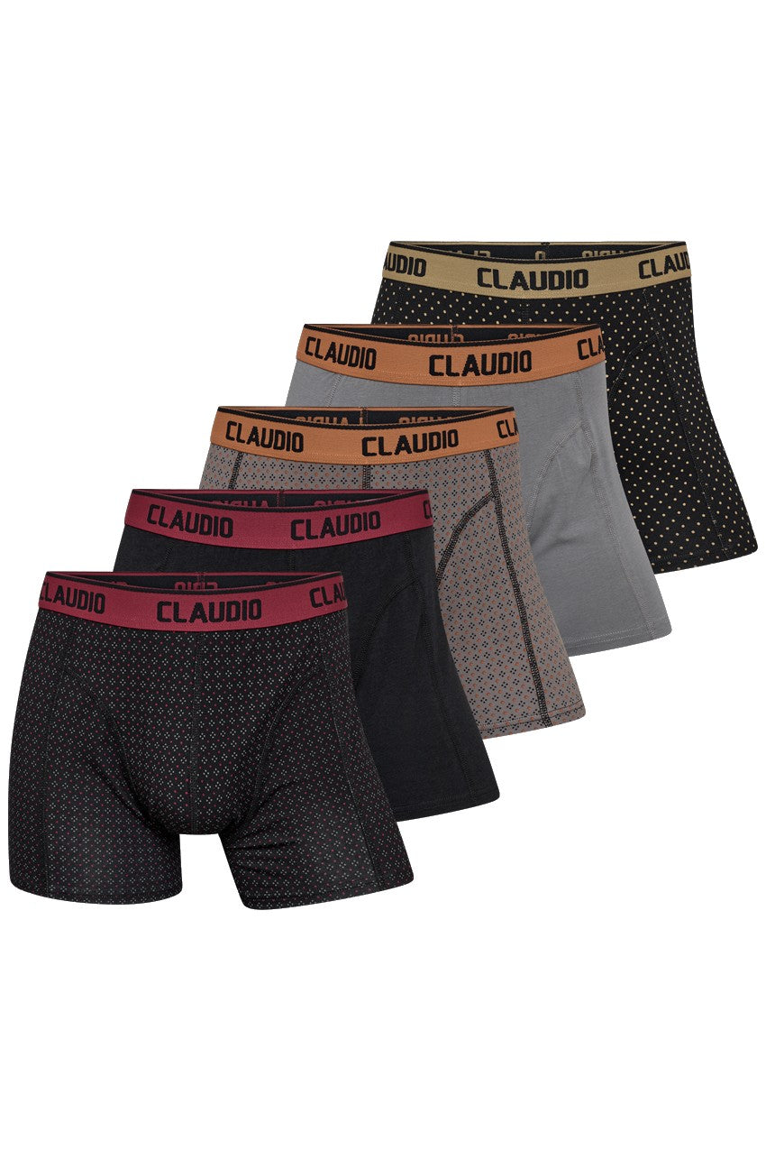 Bambus underbukser 5-pak Tights - Claudio, Flerfarvet
